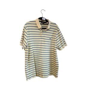 Vineyard Vines Mens Polo L Yellow/Blue stripe